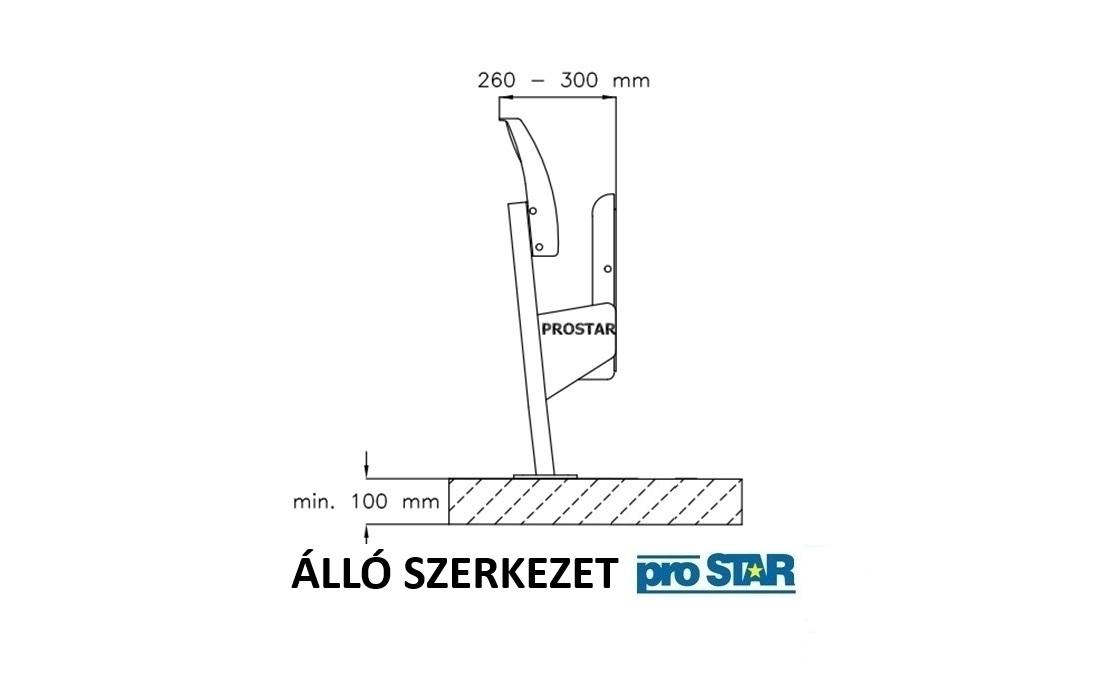 Felhajtható stadionszék Olimp Felhajtható stadion szék álló szerkezet Prostar