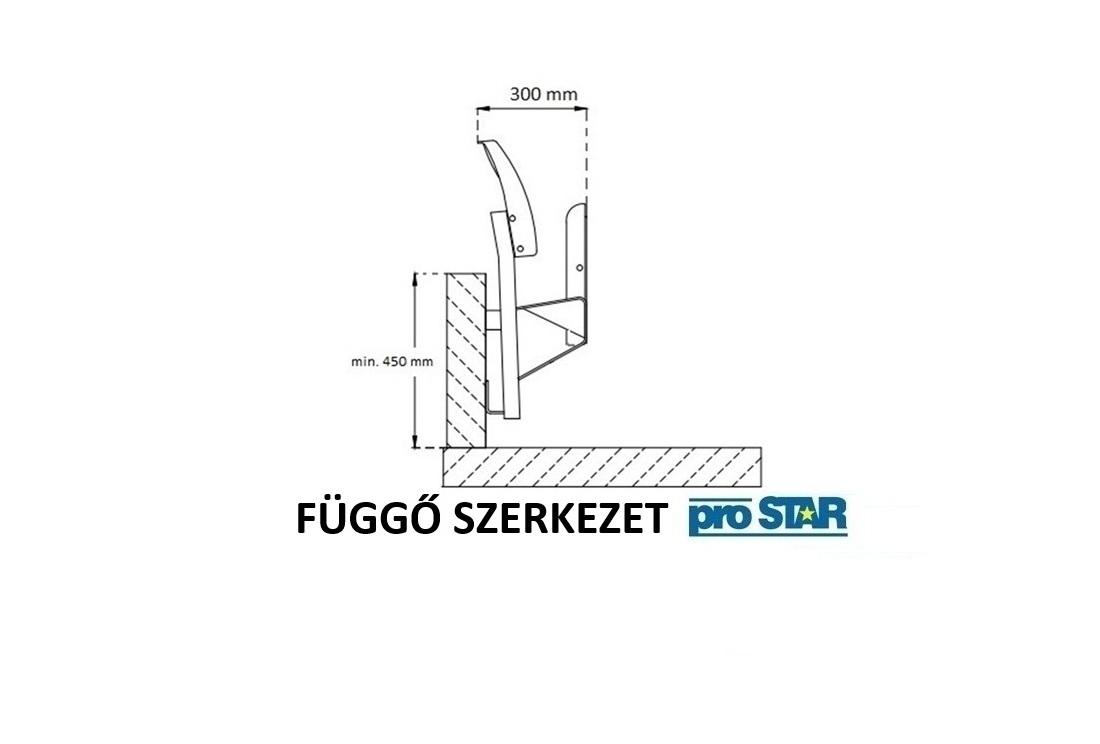 Felhajtható stadionszék Olimp Felhajtható stadion szék egyéni függő szerkezet Prostar